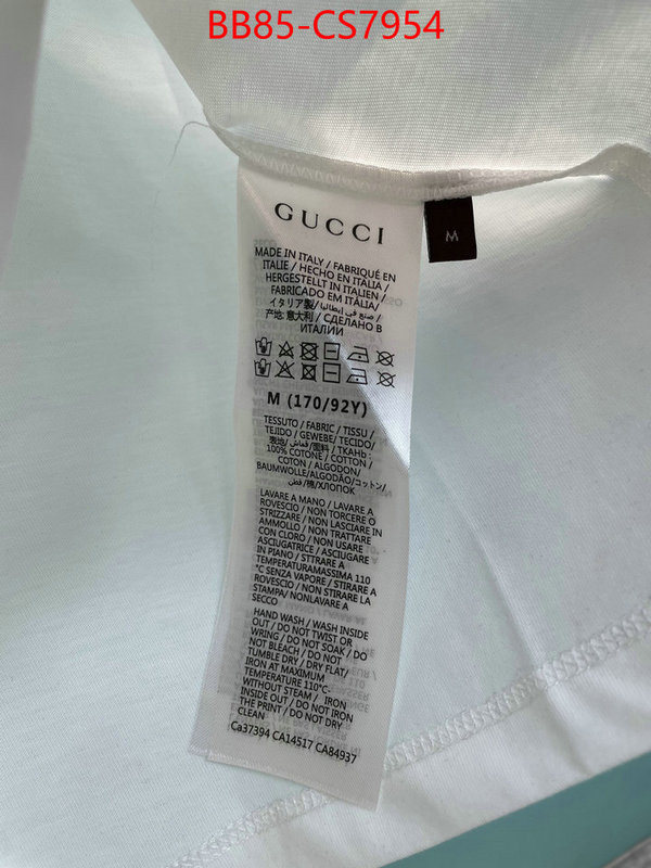 Clothing-Gucci top 1:1 replica ID: CS7954 $: 85USD