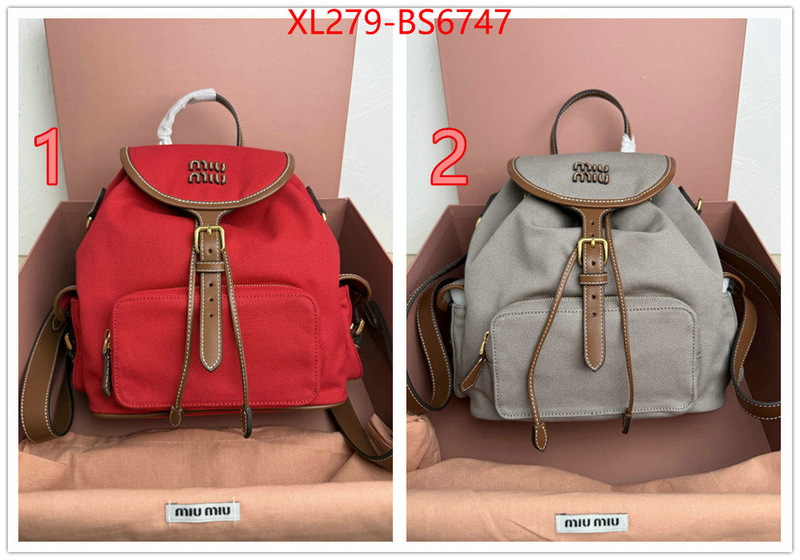 Miu Miu Bags(TOP)-Backpack- mirror copy luxury ID: BS6747 $: 279USD,