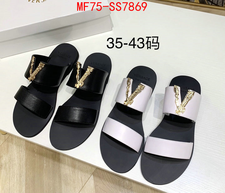 Women Shoes-Versace shop cheap high quality 1:1 replica ID: SS7869 $: 75USD