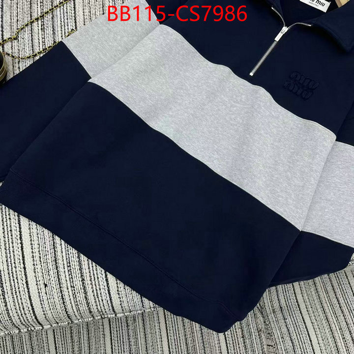 Clothing-MIU MIU buy cheap ID: CS7986 $: 115USD