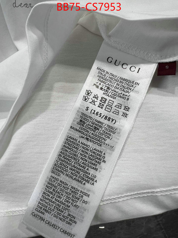 Clothing-Gucci cheap online best designer ID: CS7953 $: 75USD