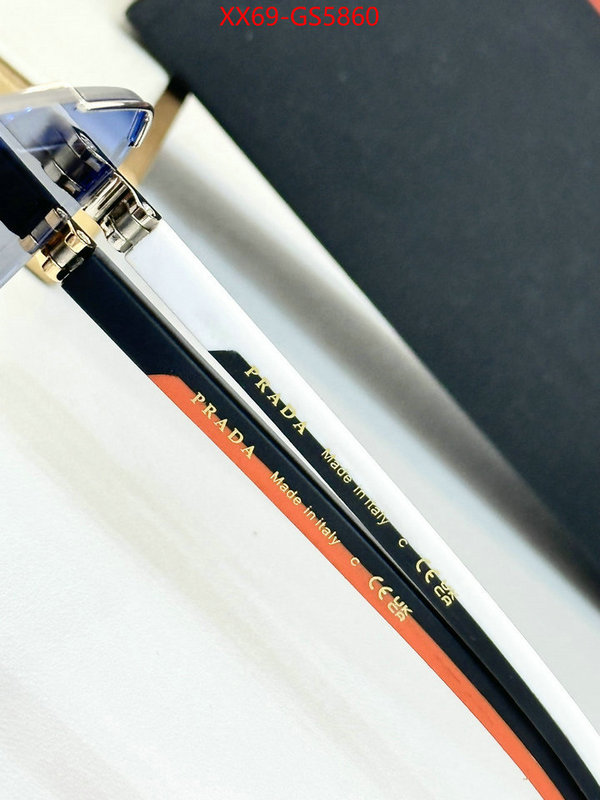 Glasses-Prada best quality fake ID: GS5860 $: 69USD