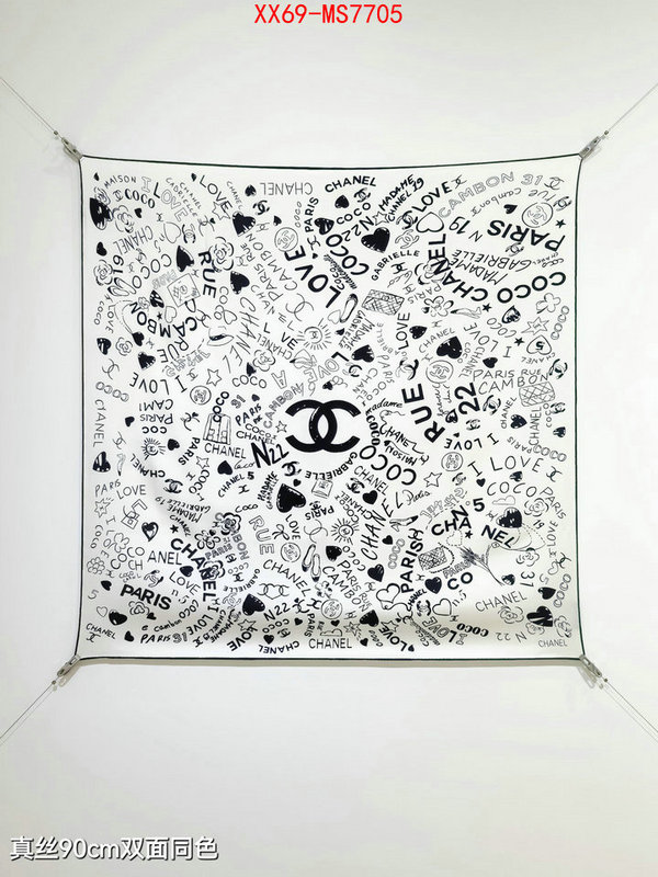 Scarf-Chanel styles & where to buy ID: MS7705 $: 69USD