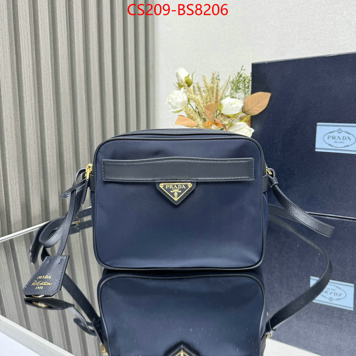 Prada Bags(TOP)-Crossbody- the online shopping ID: BS8206 $: 209USD,