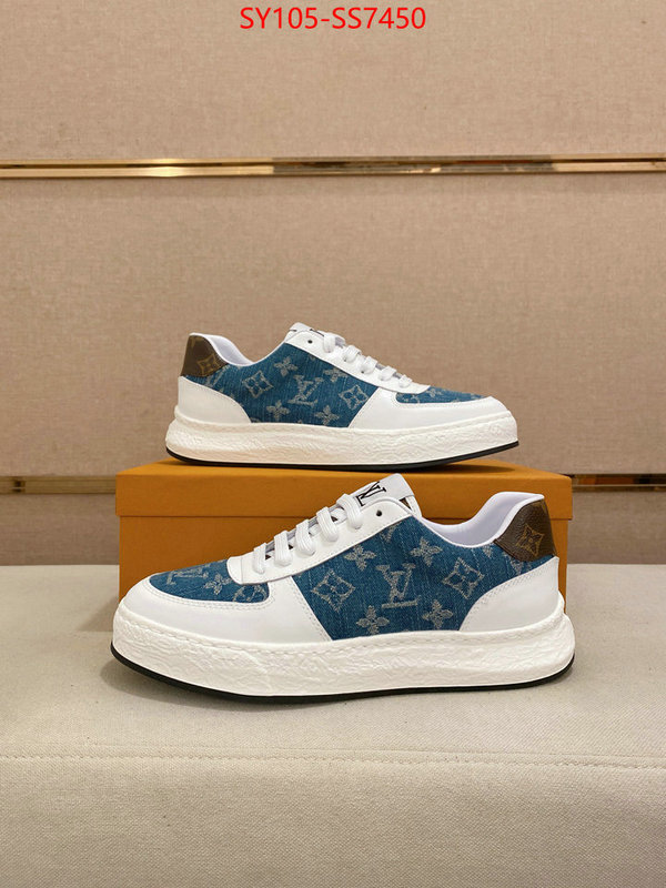Men Shoes-LV aaaaa+ quality replica ID: SS7450 $: 105USD