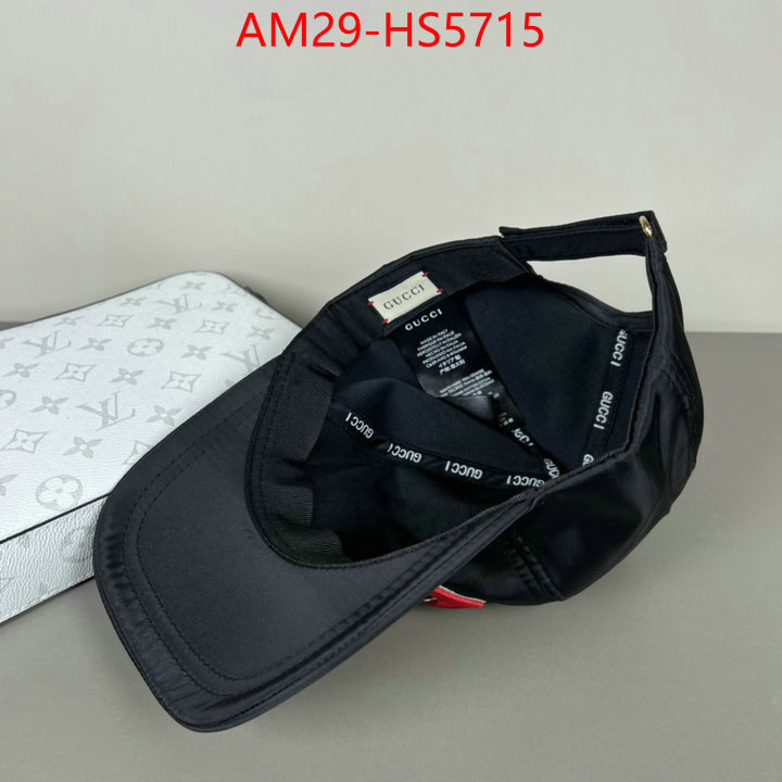 Cap(Hat)-Gucci designer fashion replica ID: HS5715 $: 29USD
