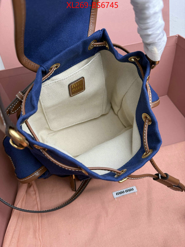 Miu Miu Bags(TOP)-Backpack- 2024 perfect replica designer ID: BS6745 $: 269USD,