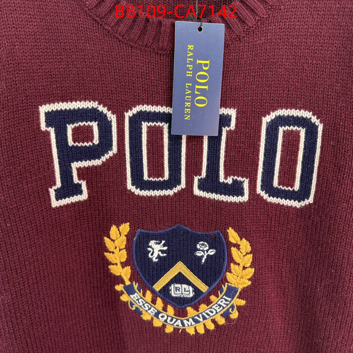Clothing-Ralph Lauren 2024 perfect replica designer ID: CA7142 $: 109USD