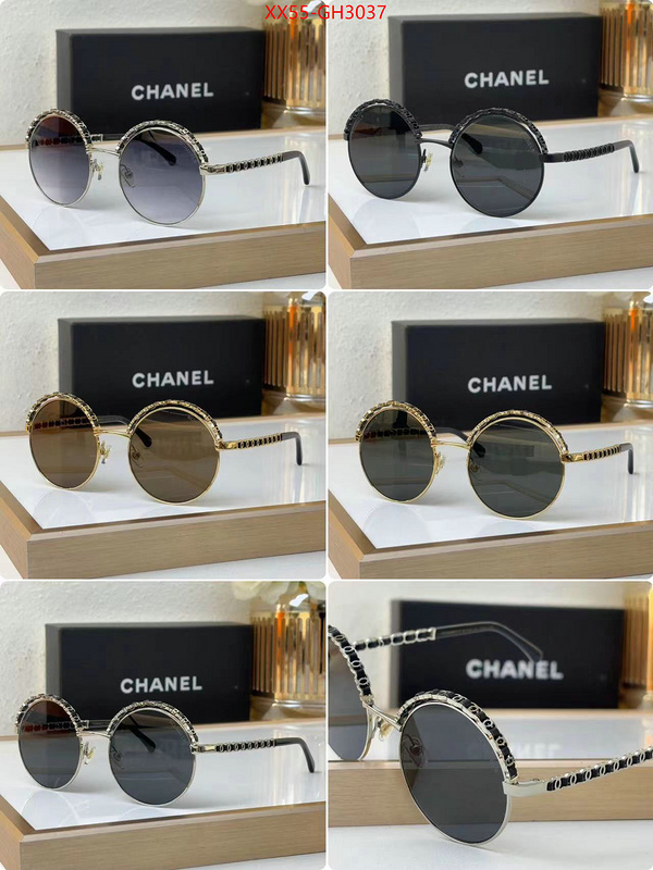 Glasses-Chanel how to buy replcia ID: GH3037 $: 55USD