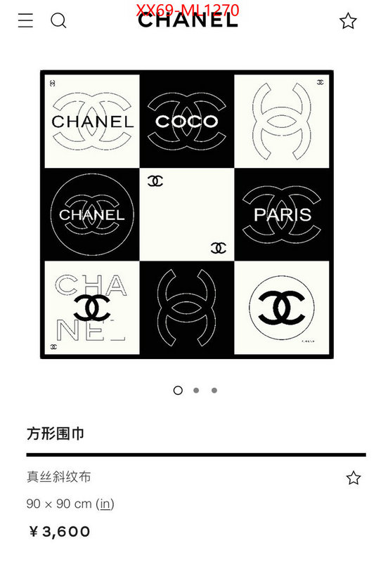 Scarf-Chanel buy the best replica ID: ML1270 $: 69USD