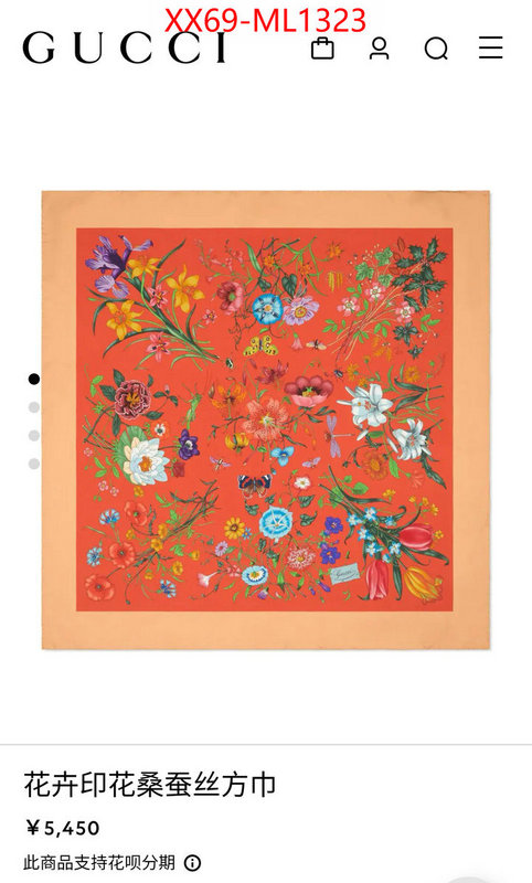Scarf-Gucci customize best quality replica ID: ML1323 $: 69USD