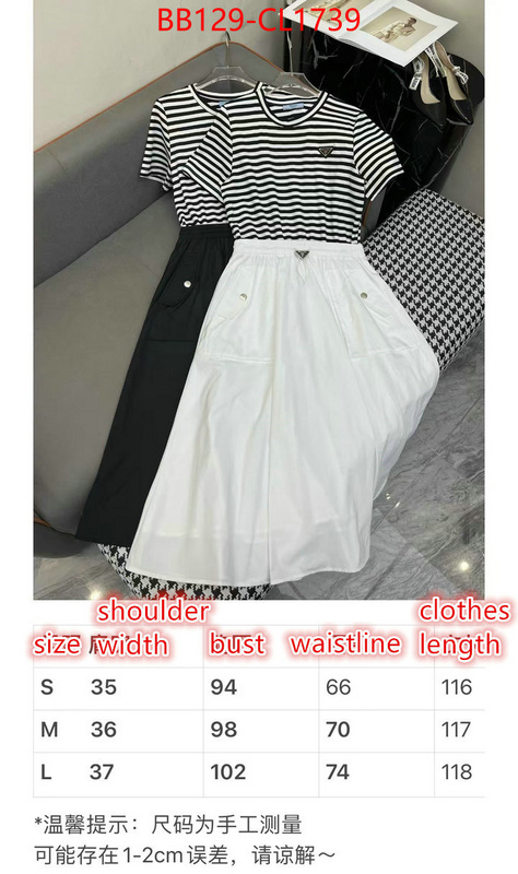 Clothing-Prada quality aaaaa replica ID: CL1739 $: 129USD