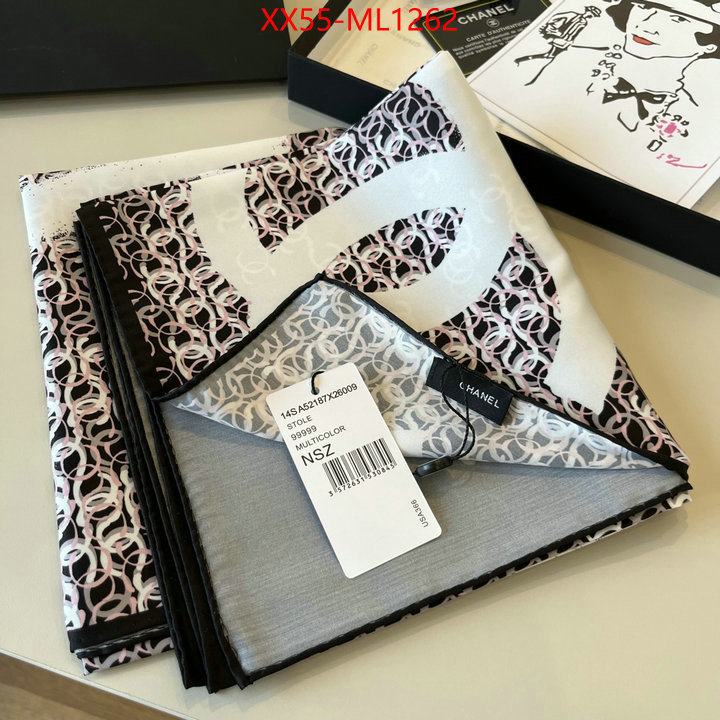 Scarf-Chanel fake cheap best online ID: ML1262 $: 55USD