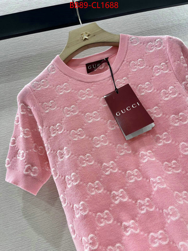 Clothing-Gucci high quality 1:1 replica ID: CL1688 $: 89USD