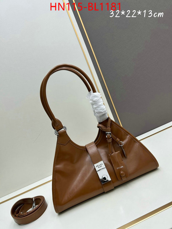 Prada Bags(4A)-Handbag- 2024 replica ID: BL1181 $: 115USD,