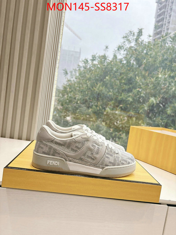 Men Shoes-Fendi 2024 aaaaa replica 1st copy ID: SS8317 $: 145USD