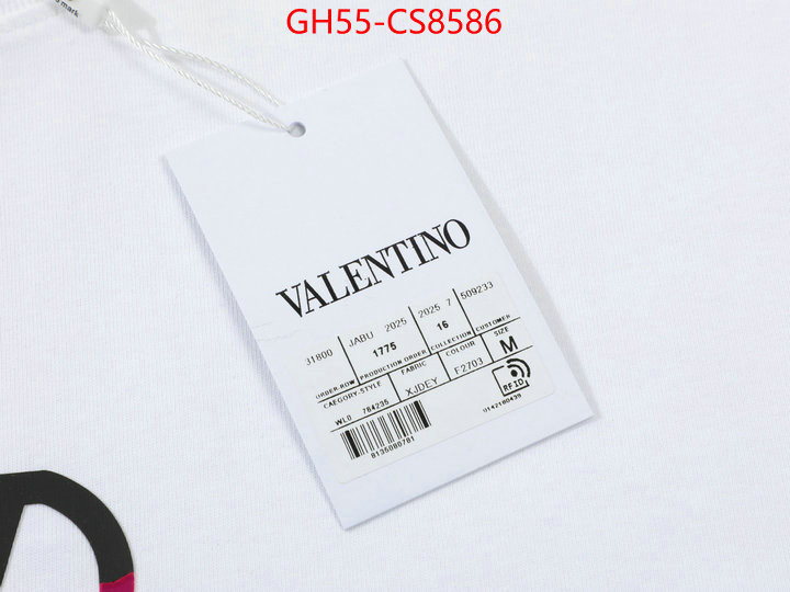 Clothing-Valentino top quality replica ID: CS8586 $: 55USD