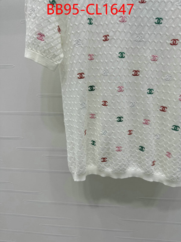 Clothing-Chanel how can i find replica ID: CL1647 $: 95USD