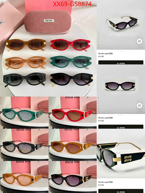 Glasses-Miu Miu replica sale online ID: GS8874 $: 69USD
