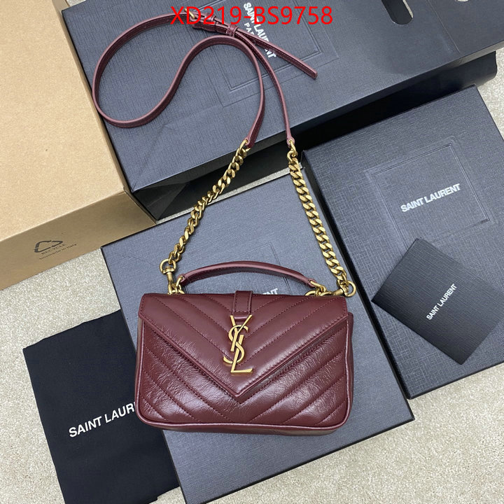 YSL Bags(TOP)-Crossbody- buy high-quality fake ID: BS9758 $: 219USD,