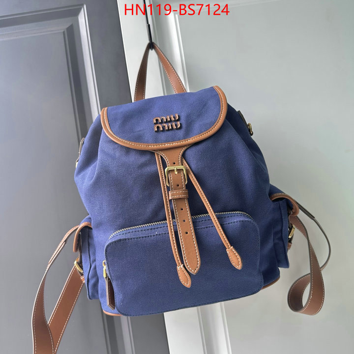 Miu Miu Bags(4A)-Backpack- buy top high quality replica ID: BS7124