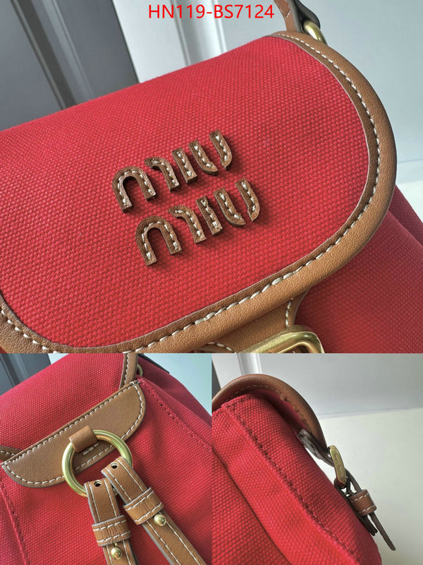 Miu Miu Bags(4A)-Backpack- buy top high quality replica ID: BS7124