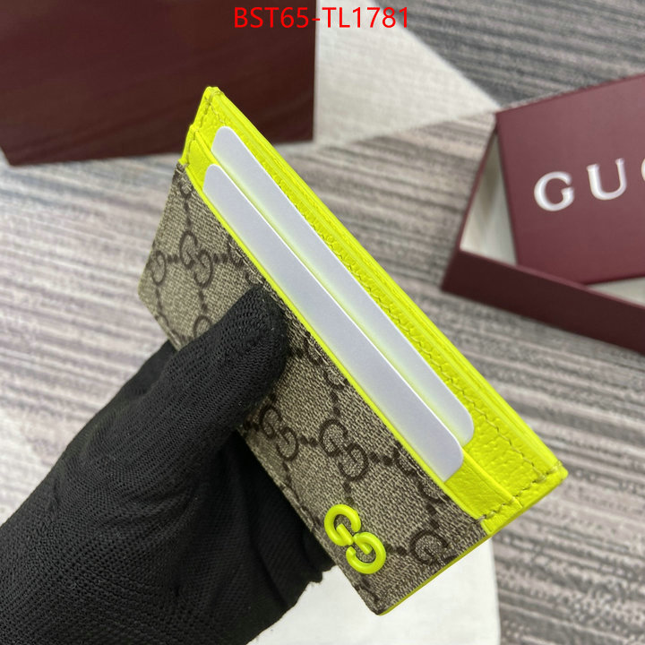 Gucci Bags(TOP)-Wallet- designer wholesale replica ID: TL1781 $: 65USD,