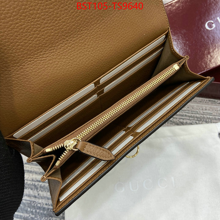 Gucci Bags(TOP)-Wallet- top designer replica ID: TS9640 $: 105USD,