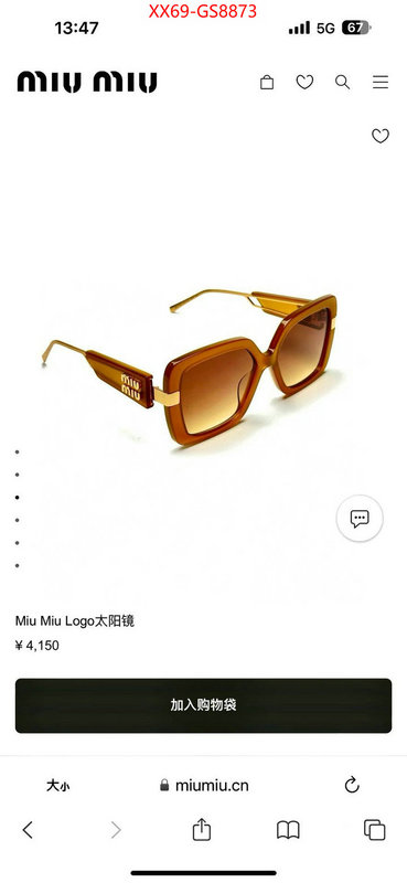 Glasses-Miu Miu what are the best replica ID: GS8873 $: 69USD