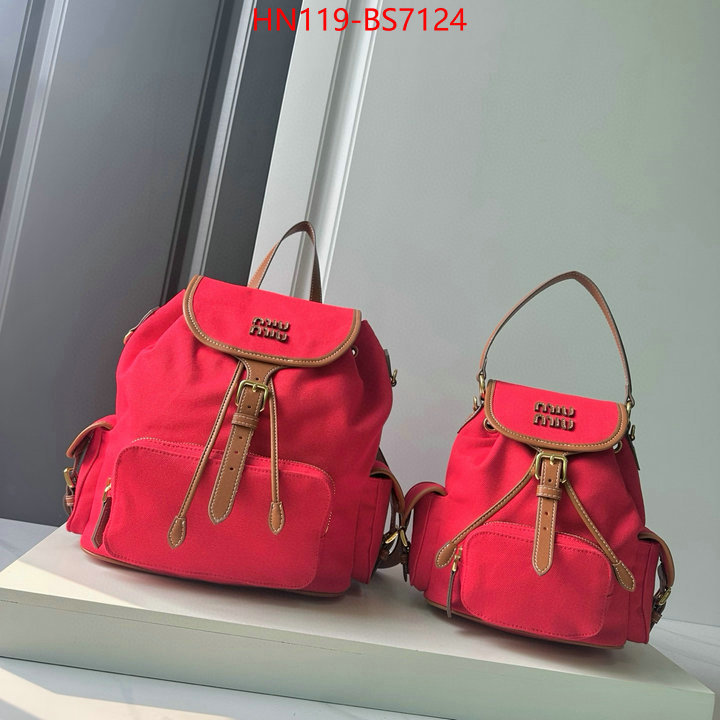 Miu Miu Bags(4A)-Backpack- buy top high quality replica ID: BS7124