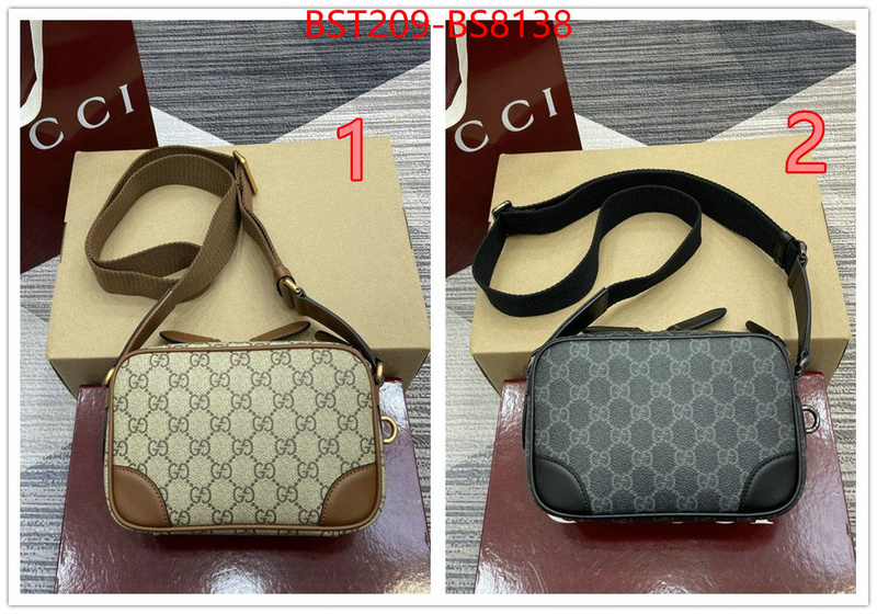 Gucci Bags(TOP)-Crossbody- 1:1 clone ID: BS8138 $: 209USD,