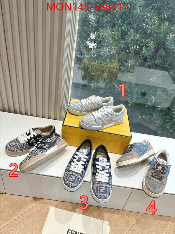 Men Shoes-Fendi 2024 aaaaa replica 1st copy ID: SS8317 $: 145USD
