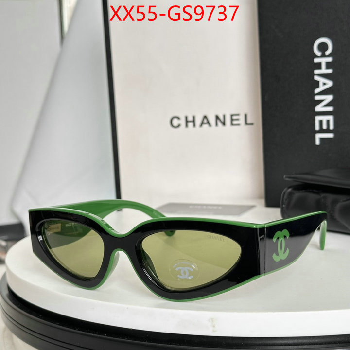 Glasses-Chanel luxury fake ID: GS9737 $: 55USD