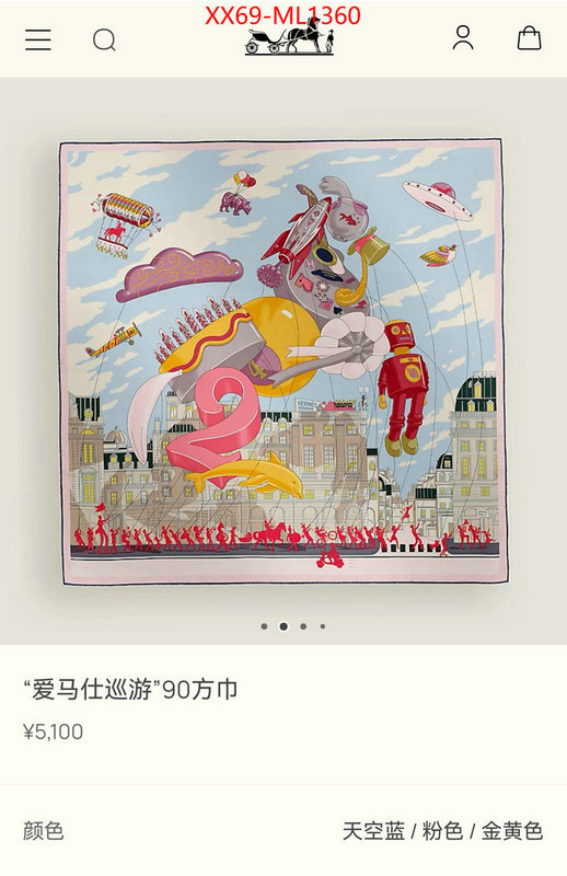 Scarf-Hermes online from china designer ID: ML1360 $: 69USD