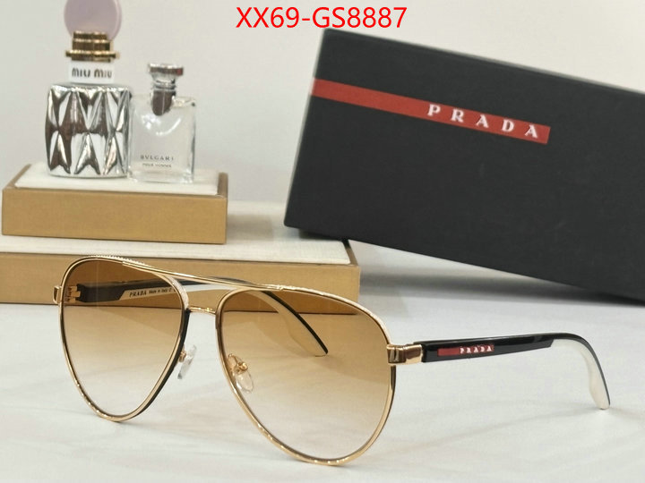 Glasses-Prada top perfect fake ID: GS8887 $: 69USD