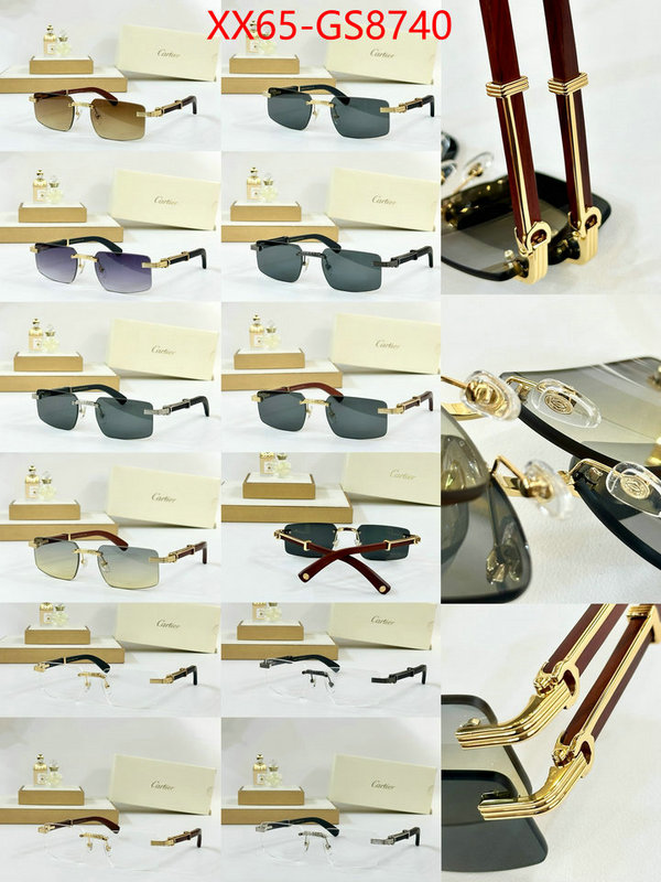 Glasses-Cartier knockoff ID: GS8740 $: 65USD