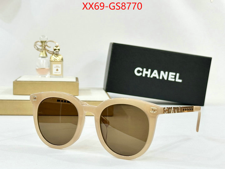 Glasses-Chanel designer fake ID: GS8770 $: 69USD