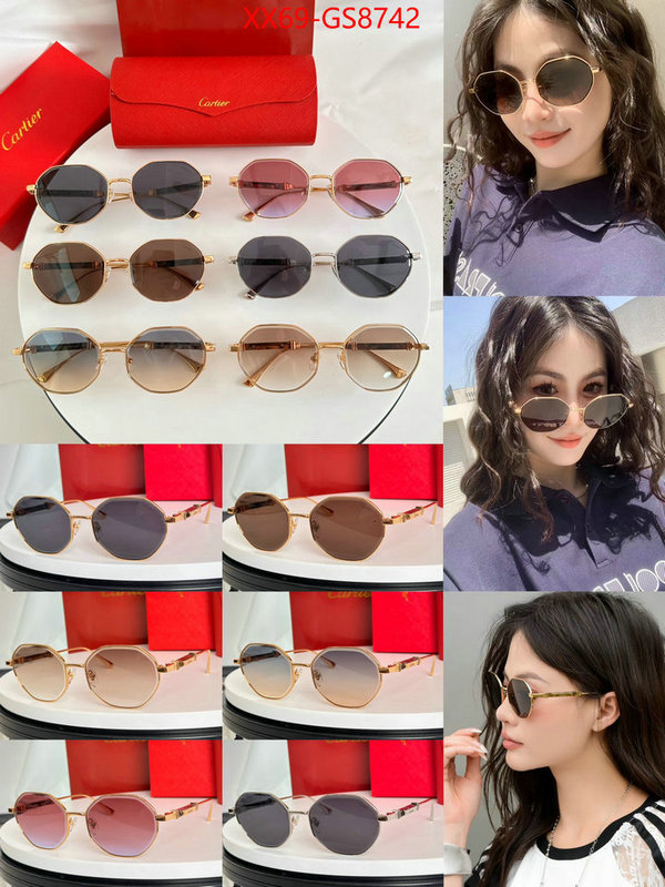 Glasses-Cartier cheap replica ID: GS8742 $: 69USD
