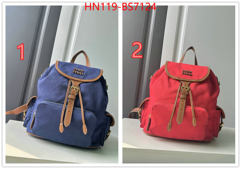 Miu Miu Bags(4A)-Backpack- buy top high quality replica ID: BS7124