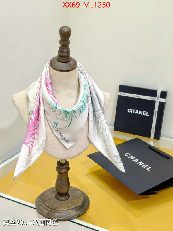 Scarf-Chanel fake high quality ID: ML1250 $: 69USD