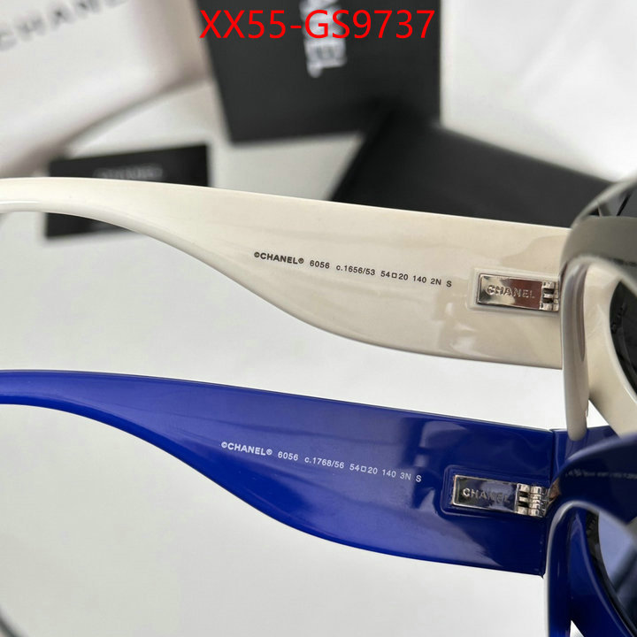 Glasses-Chanel luxury fake ID: GS9737 $: 55USD