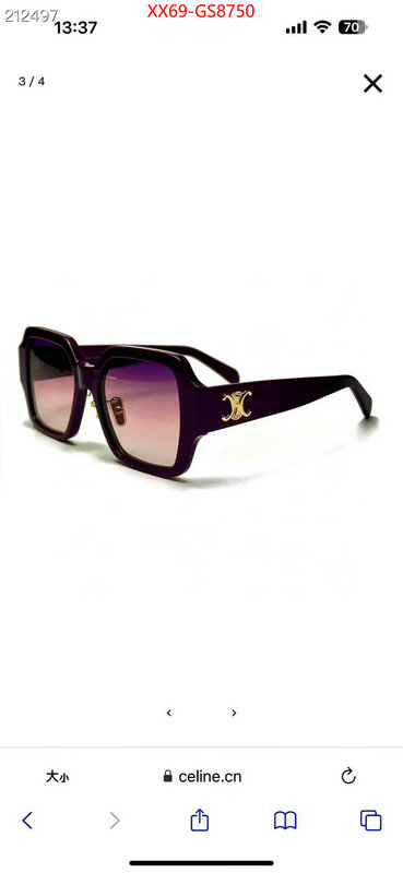 Glasses-CELINE knockoff ID: GS8750 $: 69USD