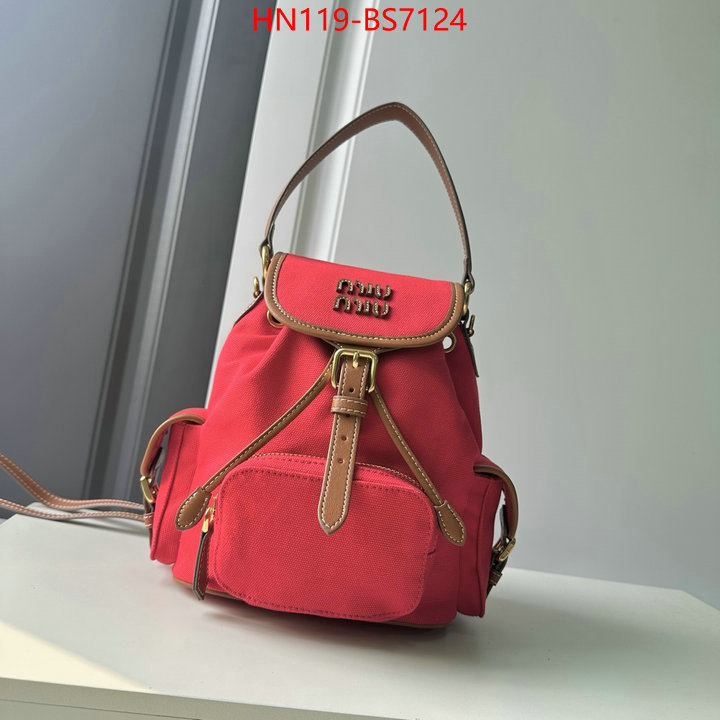 Miu Miu Bags(4A)-Backpack- buy top high quality replica ID: BS7124