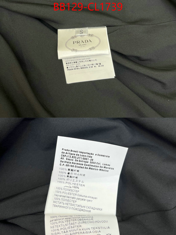 Clothing-Prada quality aaaaa replica ID: CL1739 $: 129USD