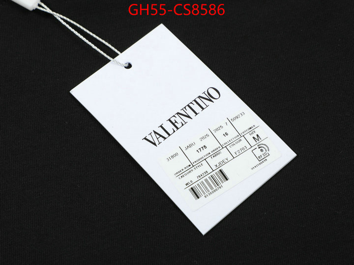 Clothing-Valentino top quality replica ID: CS8586 $: 55USD