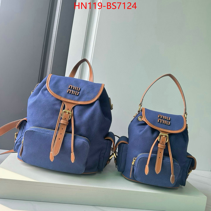 Miu Miu Bags(4A)-Backpack- buy top high quality replica ID: BS7124