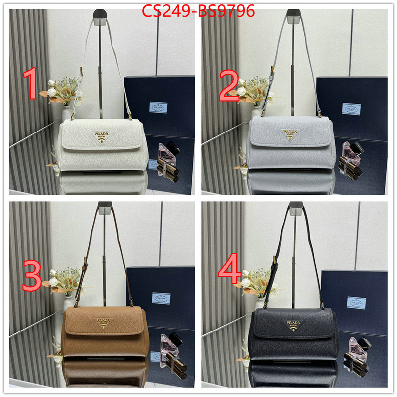 Prada Bags(TOP)-Handbag- 7 star quality designer replica ID: BS9796 $: 249USD,