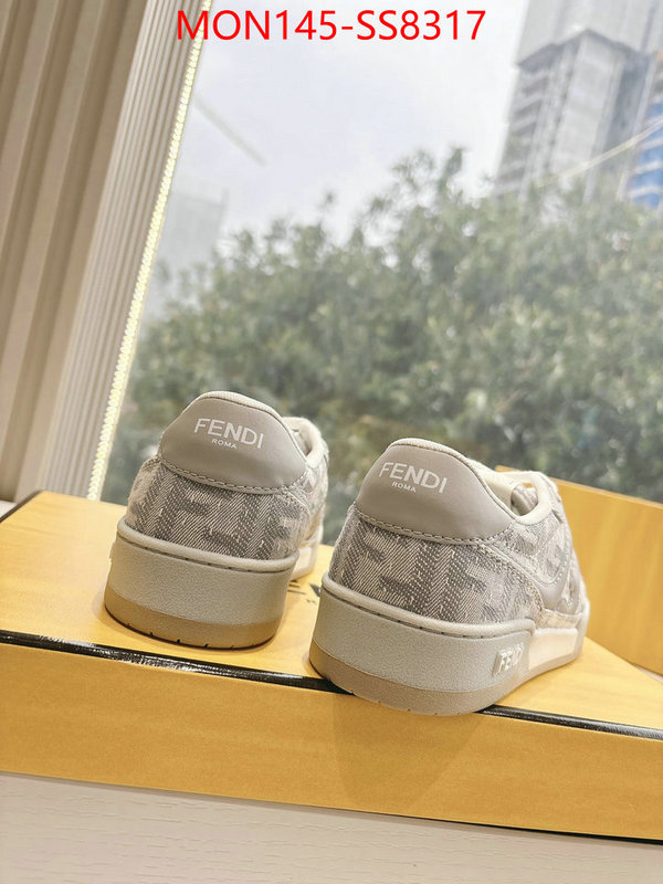 Men Shoes-Fendi 2024 aaaaa replica 1st copy ID: SS8317 $: 145USD