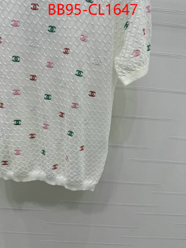 Clothing-Chanel how can i find replica ID: CL1647 $: 95USD