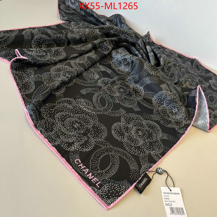 Scarf-Chanel wholesale designer shop ID: ML1265 $: 55USD
